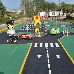 Tránsito de Nanchital invita a niñas y niños a disfrutar de la ciclovía y aprender cultura vial