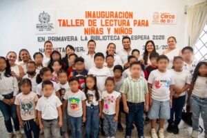 Inicia en Nanchital curso “En Primavera la Biblioteca te espera 2026” para fomentar la lectura infantil