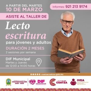 IVEA y DIF Coatzacoalcos convocan a talleres y programas educativos gratuitos