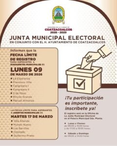 Aplicarán por primera vez paridad de género en elección de agentes y subagentes municipales en Coatzacoalcos