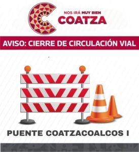 Anuncian cierre temporal del Puente Coatzacoalcos I por maniobras de mantenimiento