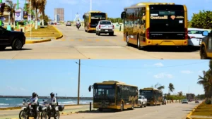Autobuses Quetzalli ya recorren Coatzacoalcos; afinan detalles para arranque del nuevo servicio