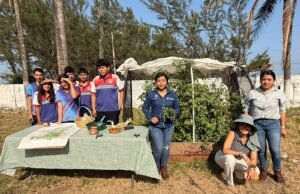 Impulsan educación ambiental con huerto agroecológico en secundaria de Coatzacoalcos