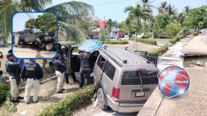 Camioneta se queda sin frenos y termina dentro de parque infantil en Coatzacoalcos