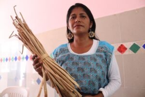 DIF Coatzacoalcos abre taller de tejido con lirio acuático para impulsar el autoempleo