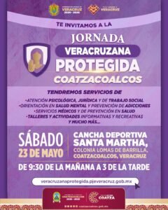 Ayuntamiento de Coatzacoalcos invita a Jornada Veracruzana Protegida en Lomas de Barrillas