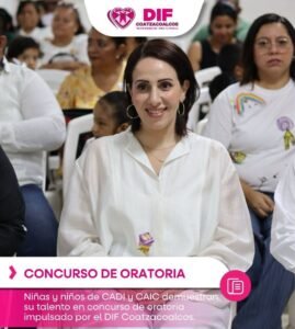 Niñas y niños de CADI y CAIC destacan en concurso de oratoria del DIF Coatzacoalcos