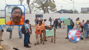 Obreros bloquean accesos al Ferrocarril Interoceánico en Coatzacoalcos para exigir pago de utilidades