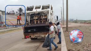Limpia Pública trabaja día y noche para atender afectaciones por lluvias en Coatzacoalcos