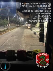 Sin localizar origen de olor químico; Protección Civil realizó recorridos durante la madrugada en Coatzacoalcos