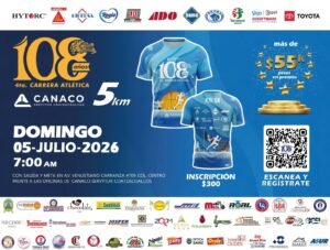 CANACO Coatzacoalcos anuncia la cuarta edición de su carrera atlética por su 108 aniversario