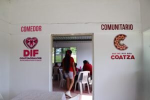 Reabren comedor comunitario en el ejido La Esperanza de Coatzacoalcos