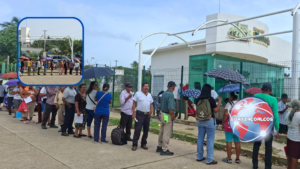Fallas en cajero del Banco del Bienestar generan largas esperas en Villa Allende
