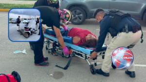 Se da a la fuga tras atropellar a dos mujeres en el malecón de Coatzacoalcos