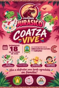 Coatza Vive llevará música y actividades familiares al Parque Jurásico