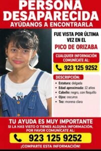 Buscan a Areli Gibrana López Pérez, adolescente desaparecida en Agua Dulce