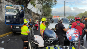 Camioneta atropella a reportera y camarógrafo durante cobertura de deslave en Monterrey