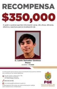 Fiscalía ofrece 350 mil pesos por Lenin Salvador, presunto feminicida de doctora en Coatzacoalcos